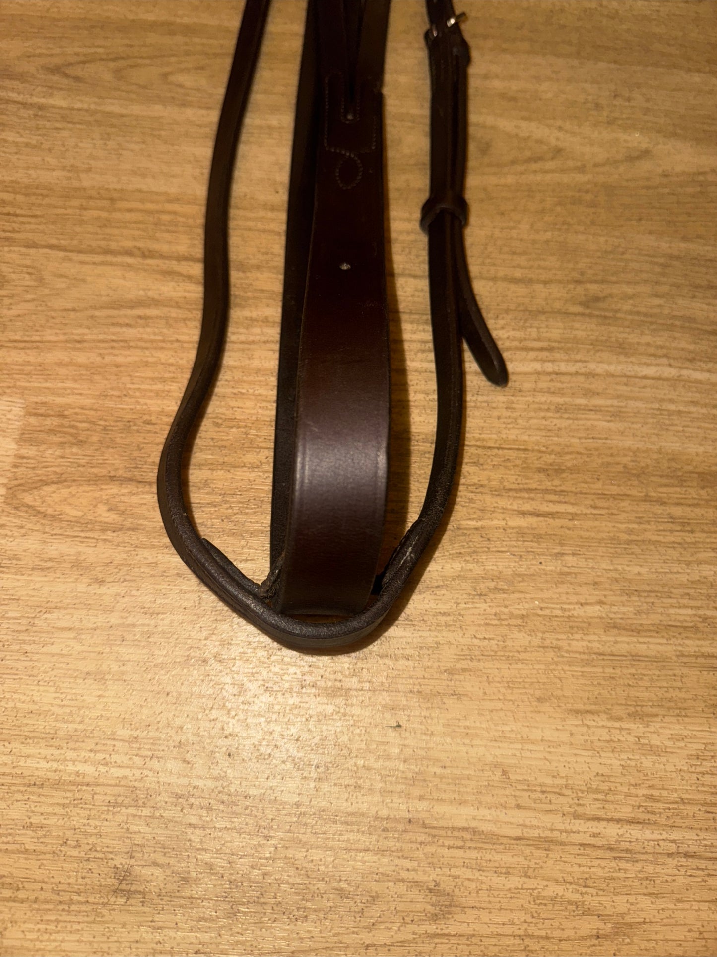 English Leather Cob Brown Running Martingale #38