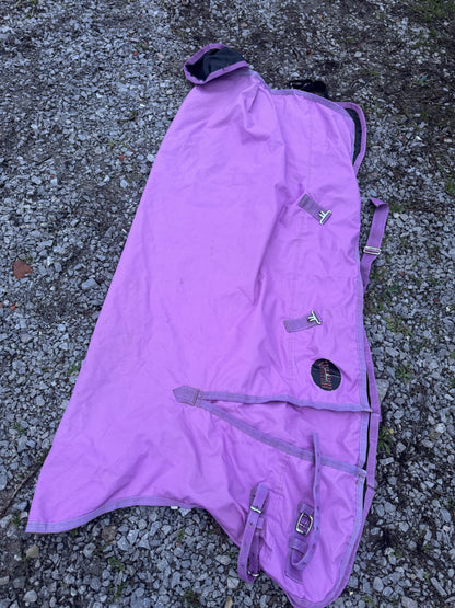 Hillman Equestrian Purple 6ft No Full Half Neck Turnout Rug | 0g Waterproof