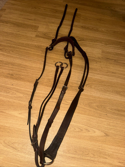 Collegiate Brown 3 Point Full Breastplate #17