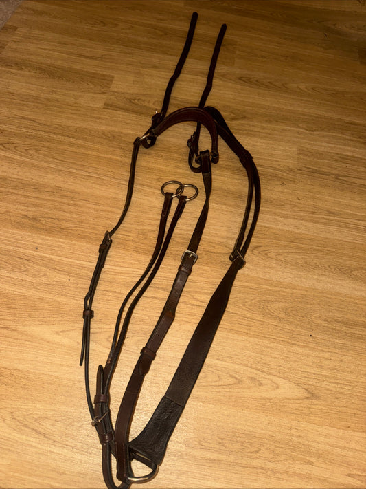 Collegiate Brown 3 Point Full Breastplate #17