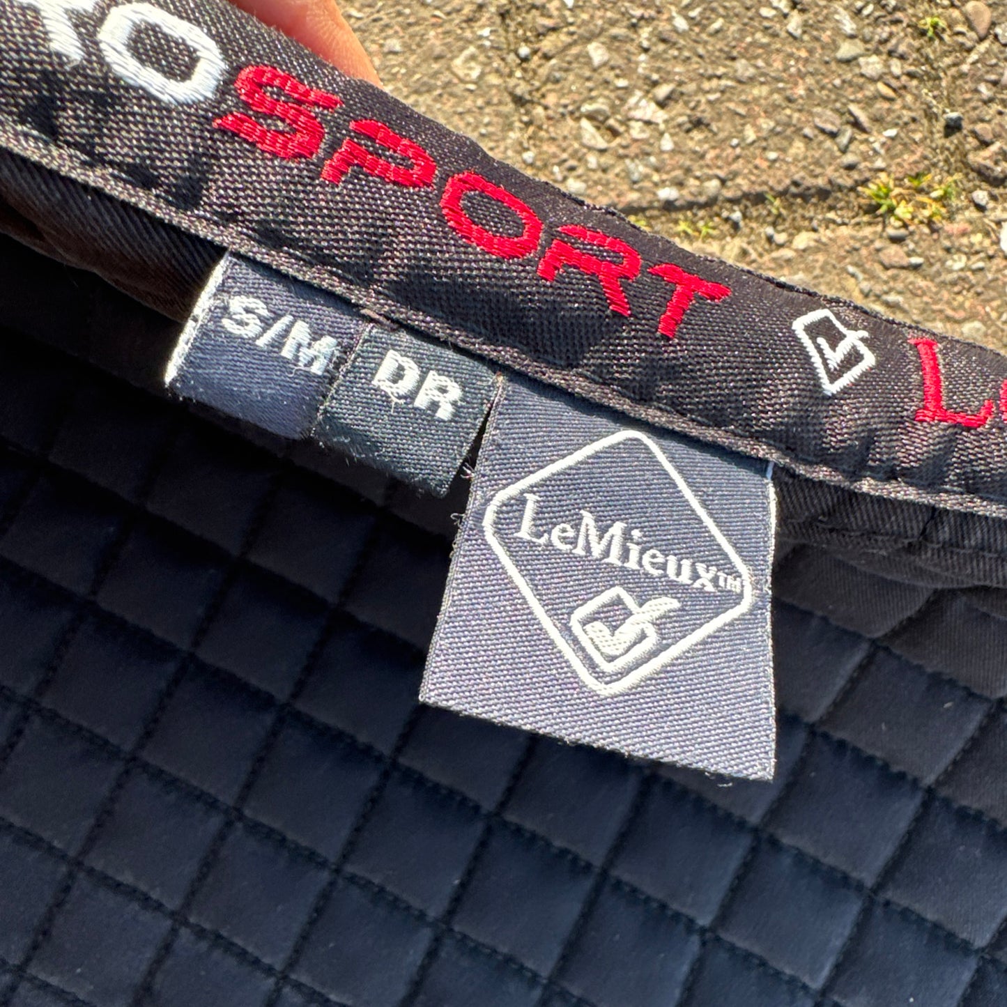 Lemieux S/M Black Dressage Saddle Pad - Free Postage