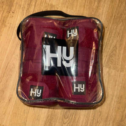 Hy Fleece Polo Bandages - Burgandy