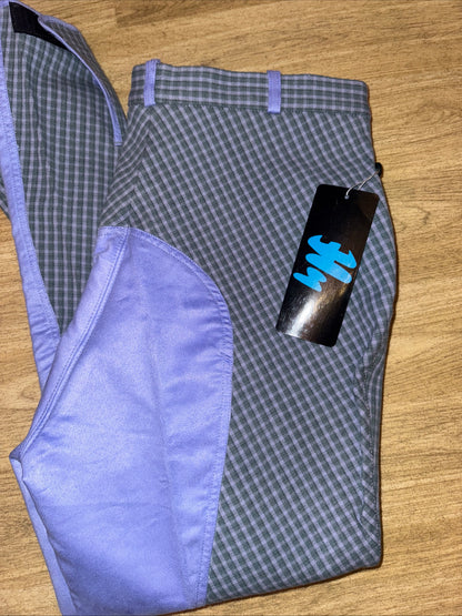 Hy Equestrian New 32” Ladies Check  Breeches