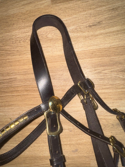 Brown Size Full Clencher Inhand Bridle #85 Second Hand Horse Tack