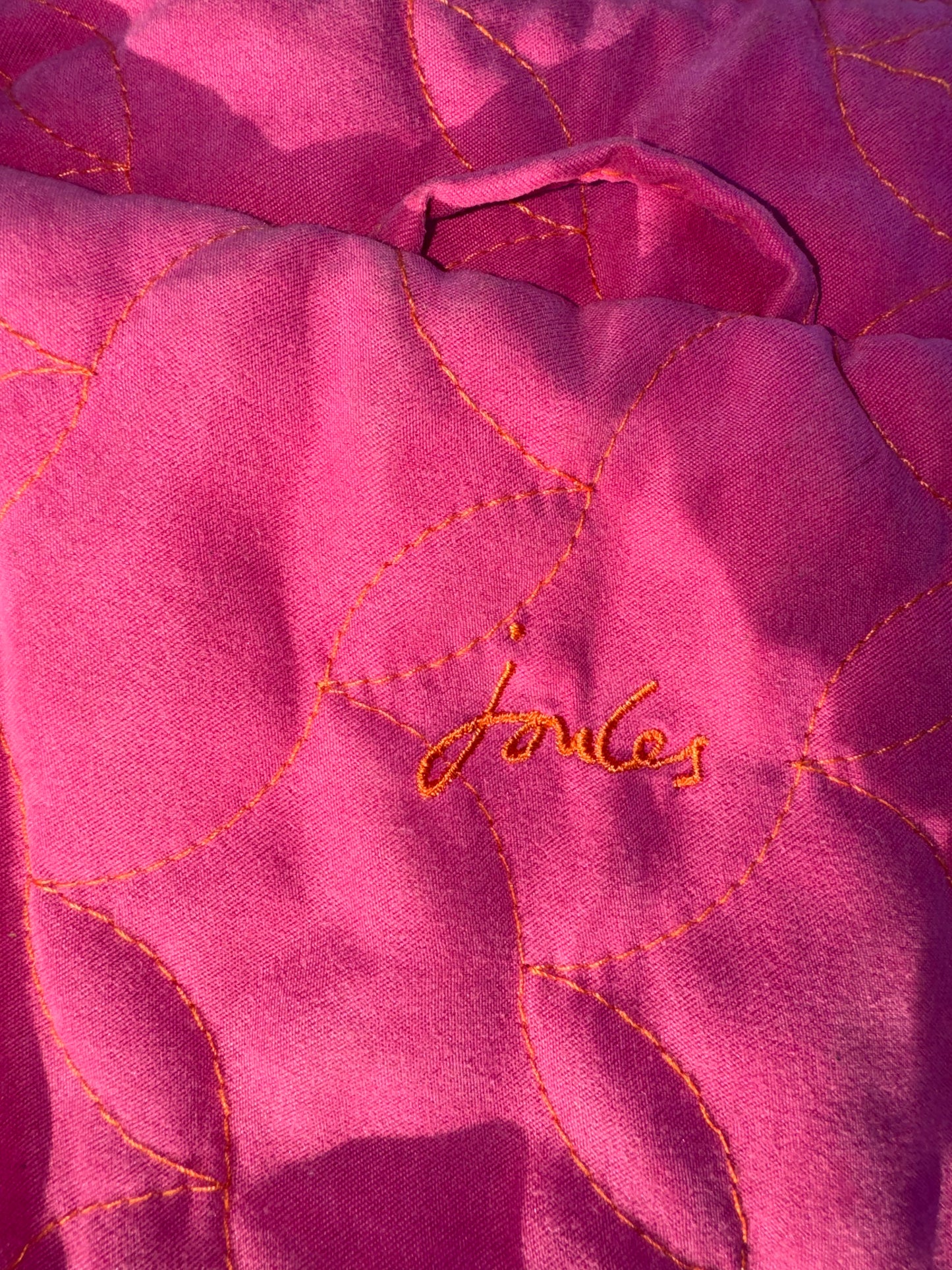 Joules Pink Brand New Ladies Size 10 Gilet Waist Jacket Quilted