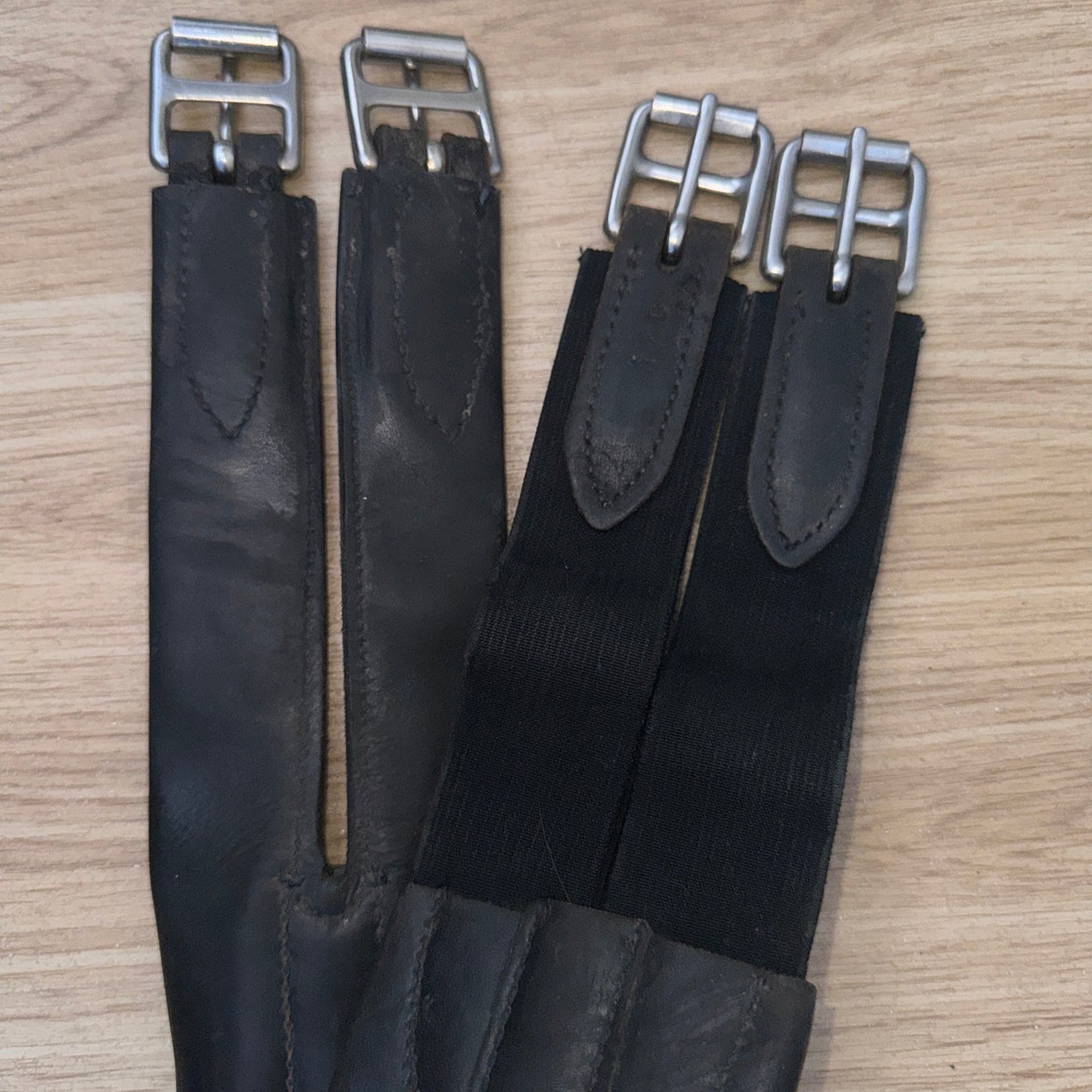 Stubben Black Padded Leather Girth / Free Postage 48”