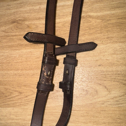 Full Size English Havana Continental Reins #83