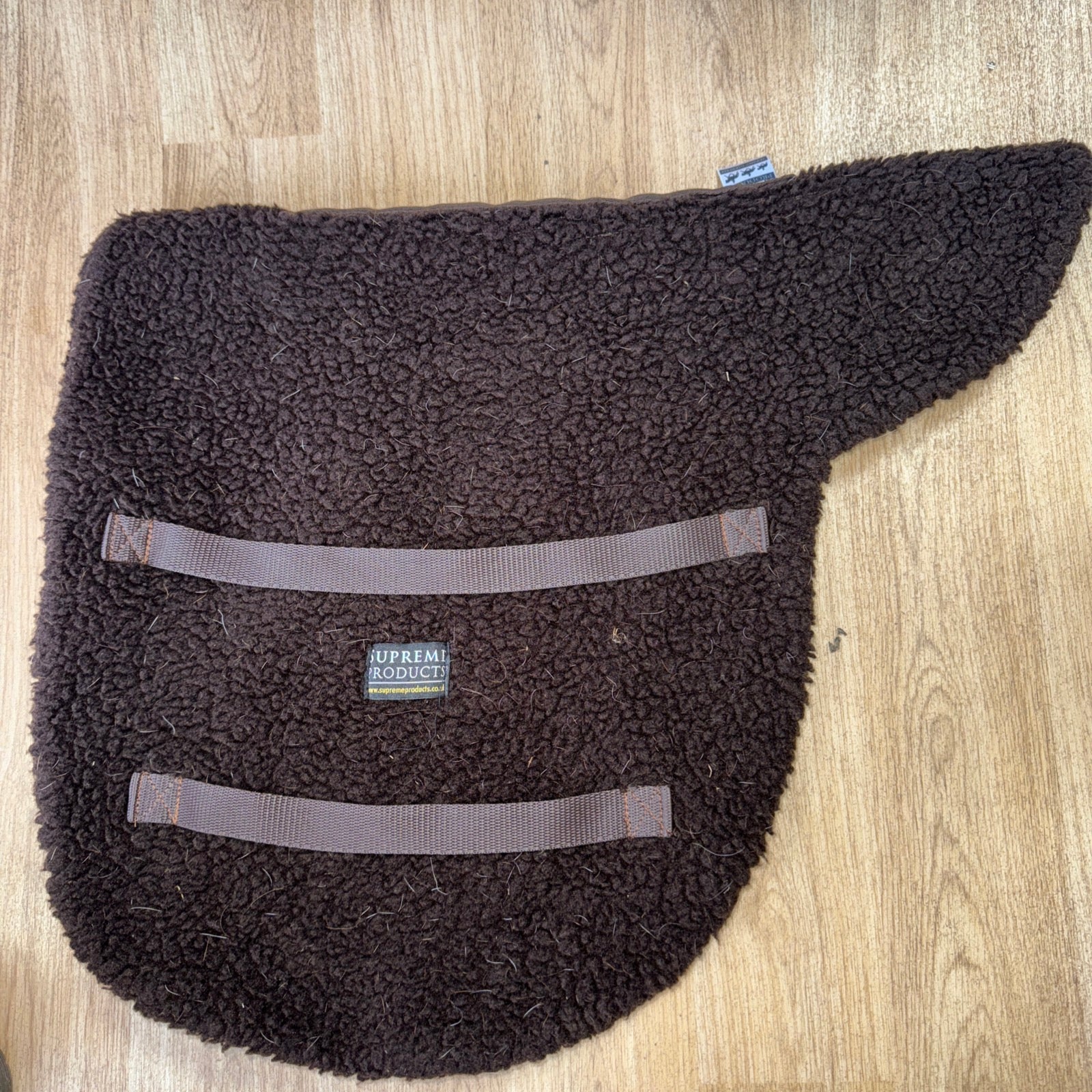 Supreme Products Brown Fleece Numnah 18” - Showing
