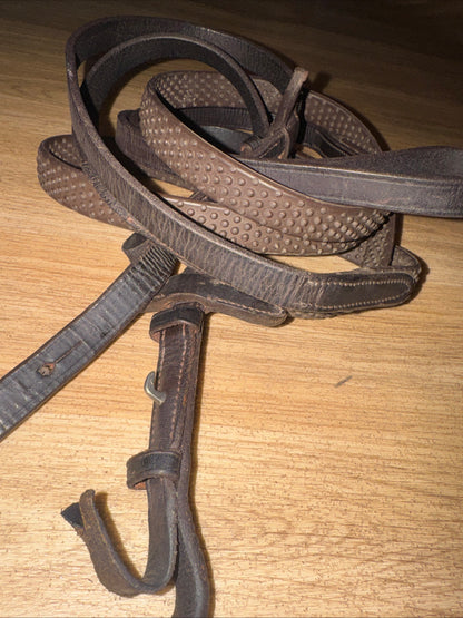 Brown Leather Horse Reins – Rubber Bio Grip – 62” XXF
#101