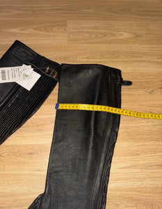 Requisite Black Leather Half Chaps - Ladies Medium