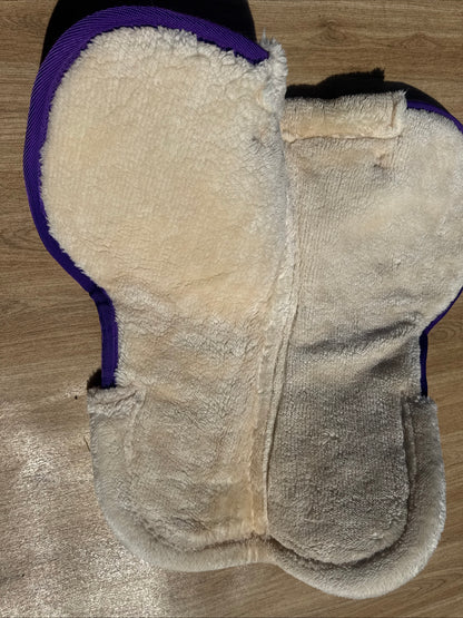 Full Size Purple Fluffy Half Pad | Second Hand Horse Tack