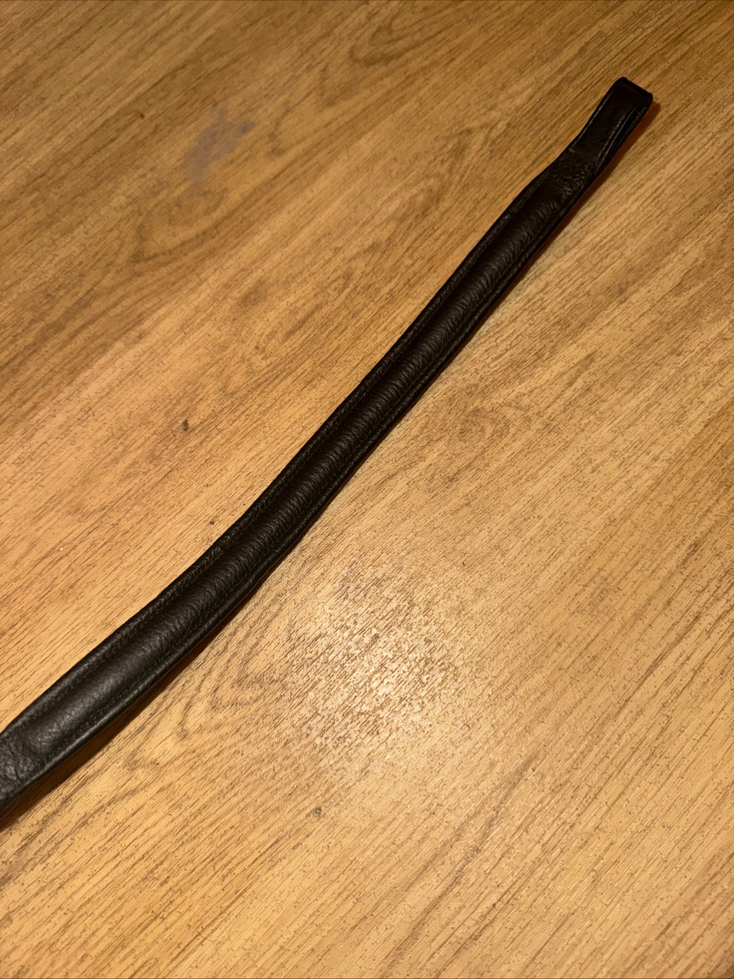 Black Leather Pony Size Browband #112