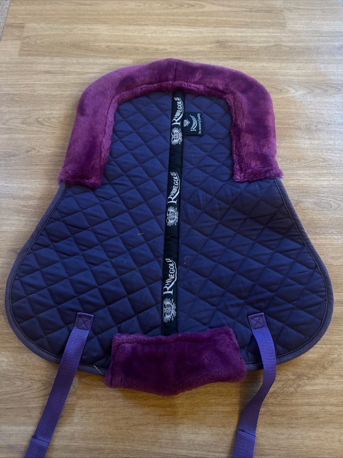 Rhinegold Purple Size Full Half Pad Fluffy Comfort Horse Tack