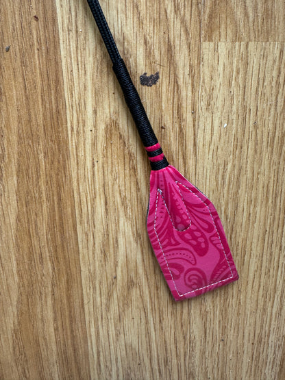Dublin Pink Embossed Fancy Horse Riding Whip / Free Postage