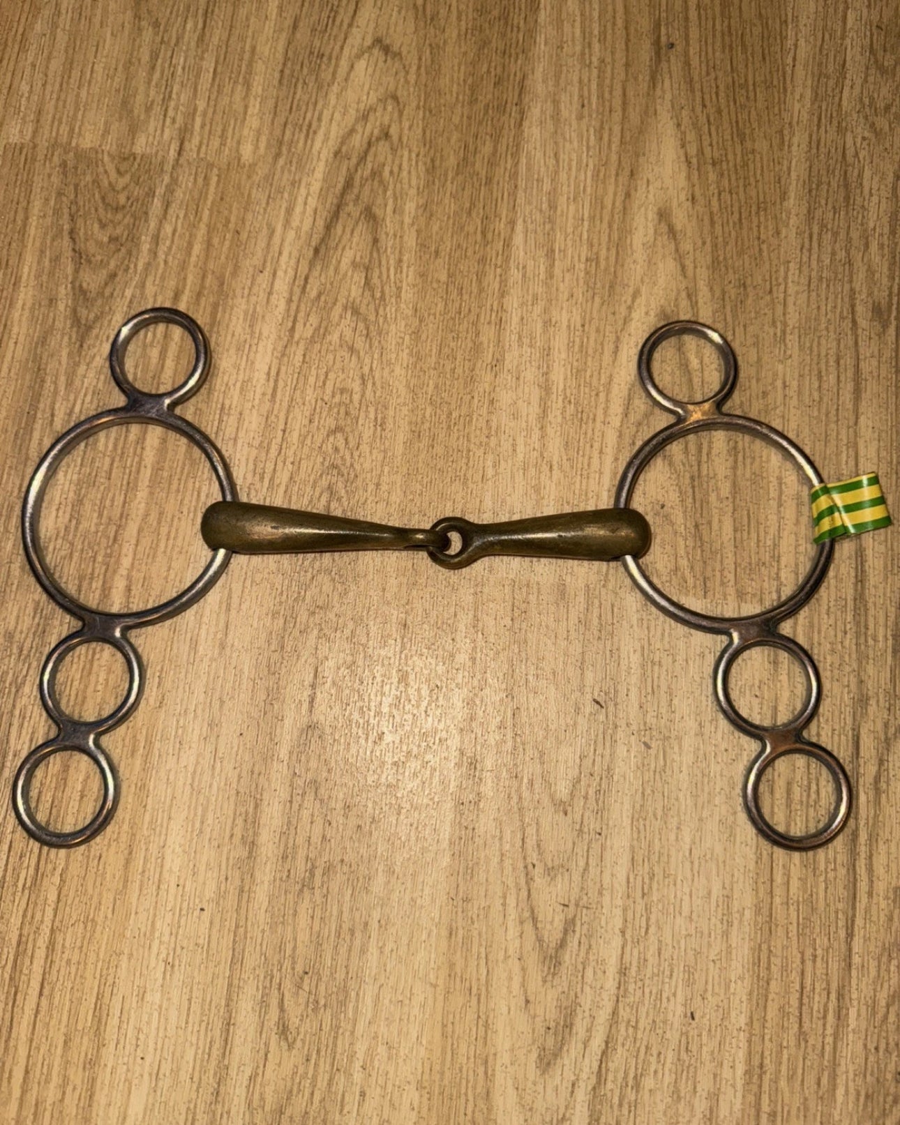 5” Copper Mix 3 Ring Gag - Bubble Bit