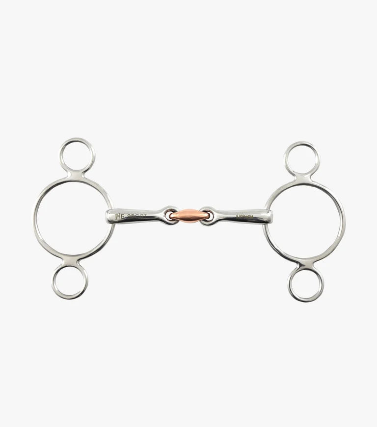 Premier Equine Two Ring Gag with Copper Lozenge | Dutch Gag