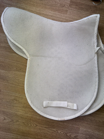 Koda BREATHABLE Full Size White Numnah - Top Quality