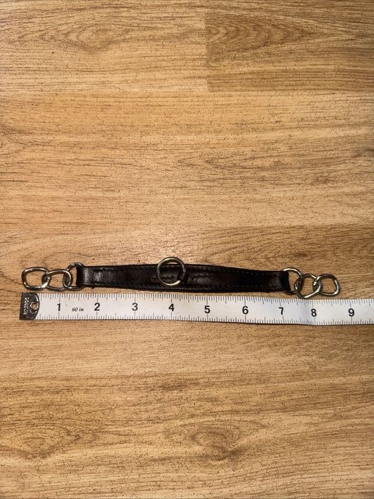 Brown English Leather Curb Chain | Double Bit Weymouth Pelham Kimblewick Show #2