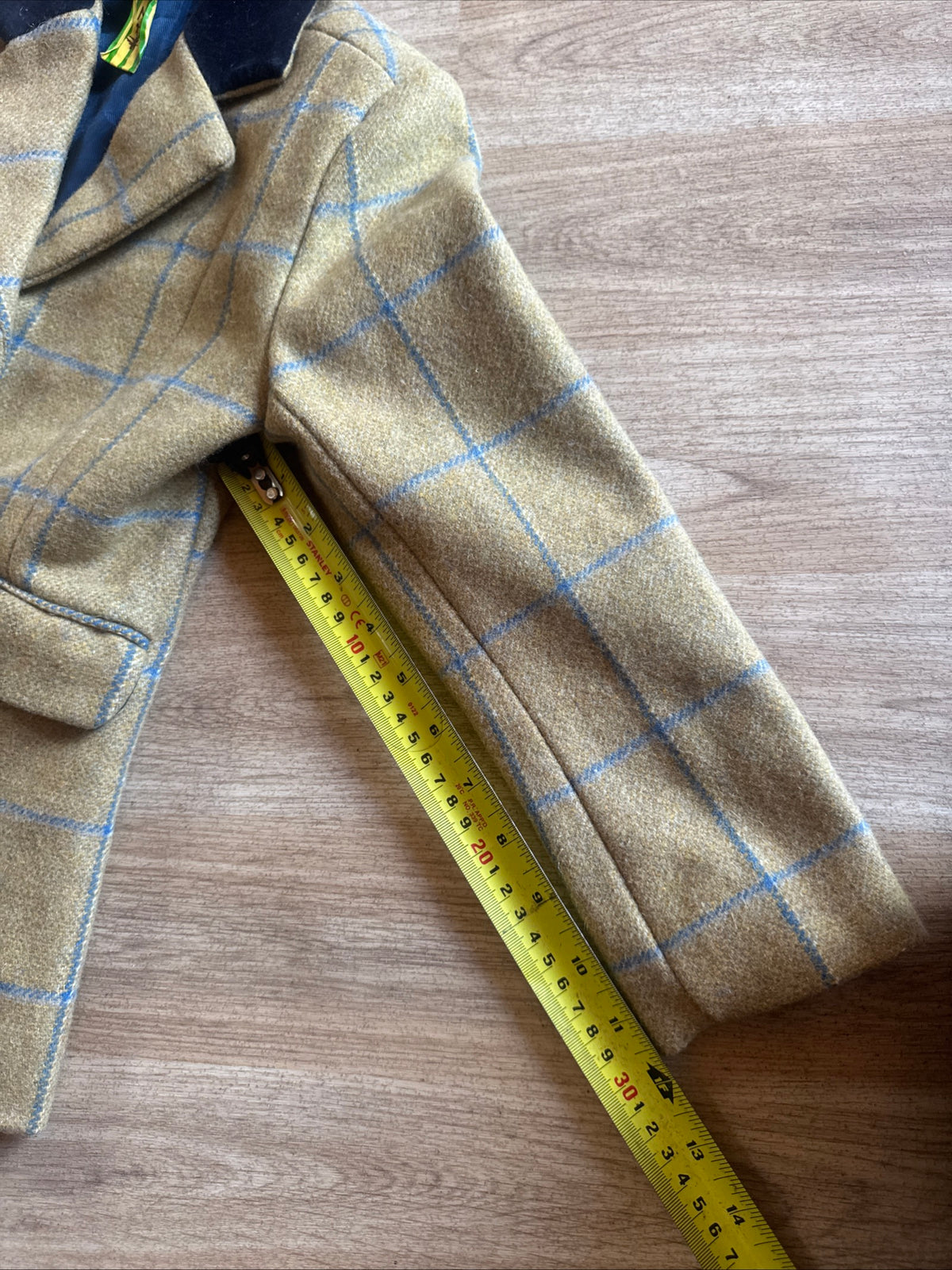 Sherwood Forest Green Tweed Show Jacket | Junior 26” Wool Nylon #13