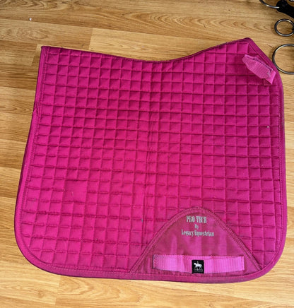 Legacy Straight Cut Pony / Cob Pink Saddle Pad - Dressage