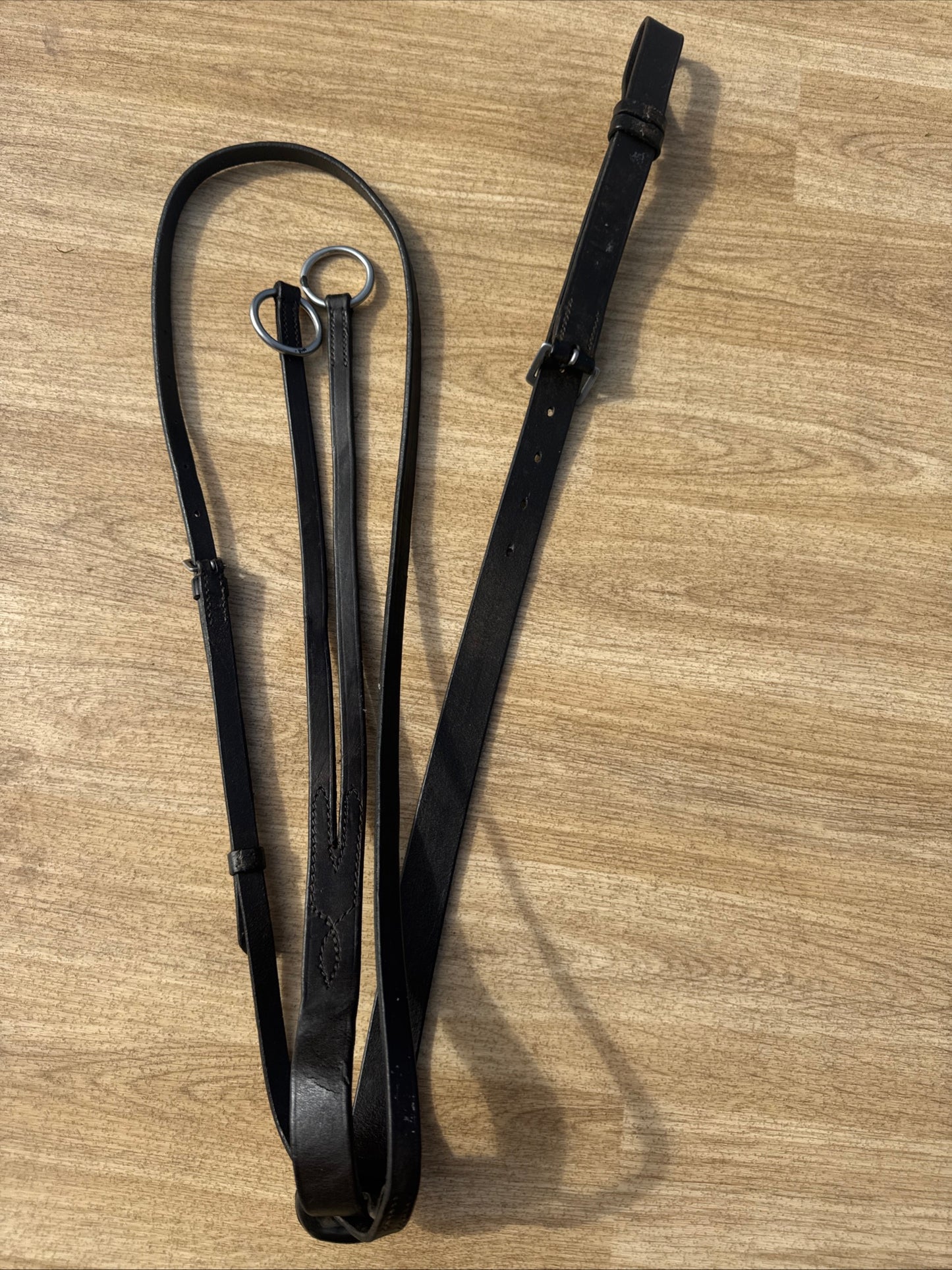English Leather Brown Running Martingale #9