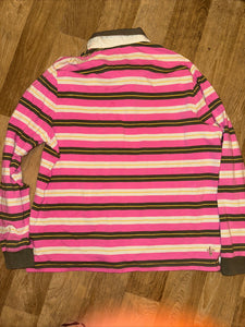 Toggi Pink Stripe Size 18 Polo Top