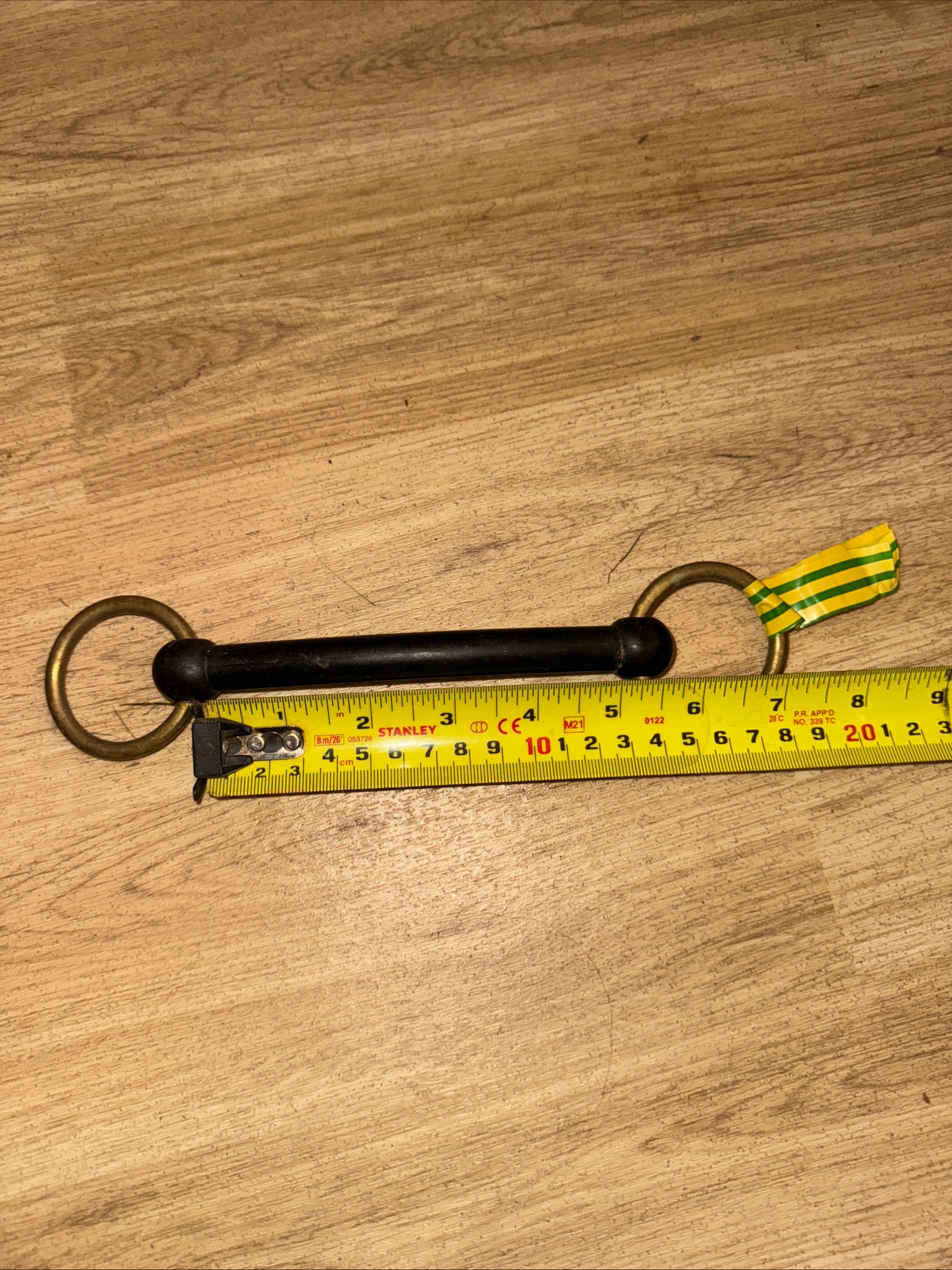 5” Inhand Nylon Snaffle - Brass Rings