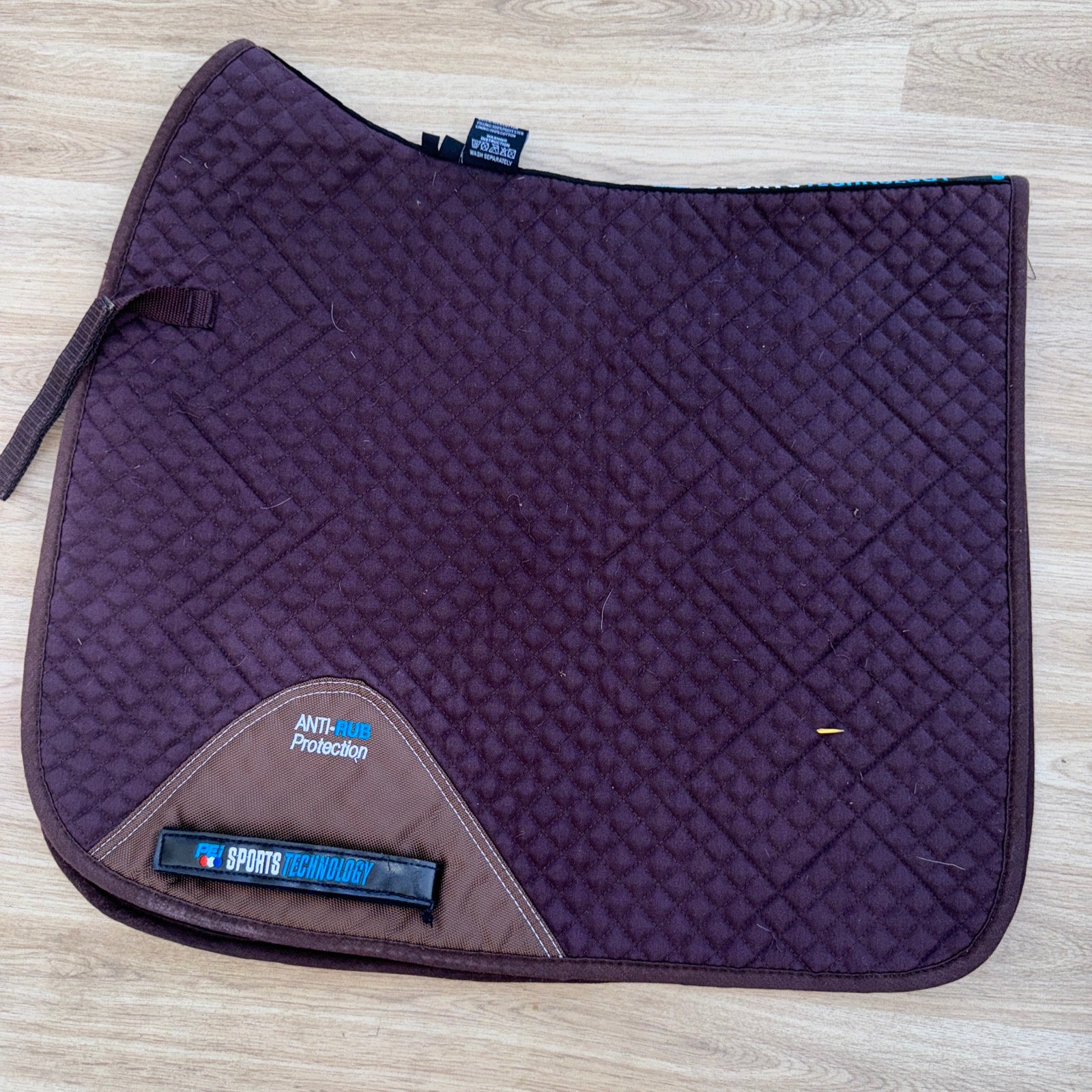 Premier Equine Brown Full Size Dressage Square Saddle Pad D / Free Postage