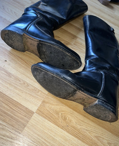 Regent Long Leather Riding Boots - 7 - Hunting Dressage