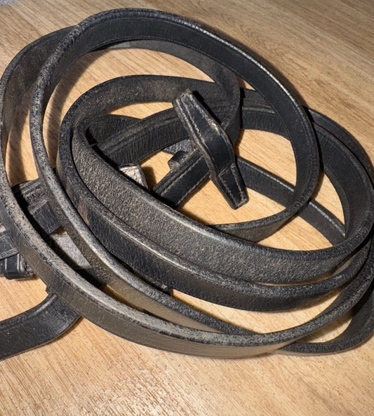 Black Full Plain Show Reins #52