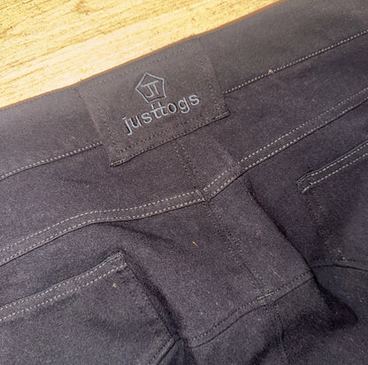 Just Togs Black Silicone Knee Breeches - Ladies 12