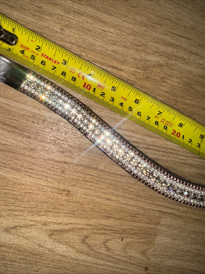 Pearly Ponies 16” Silver & Rose Gold Diamanté Browband