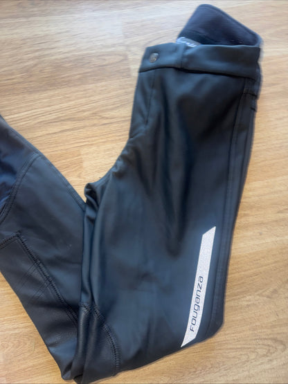 Fouganza Black Waterproof Fleece Breeches | Ladies 26” Warm