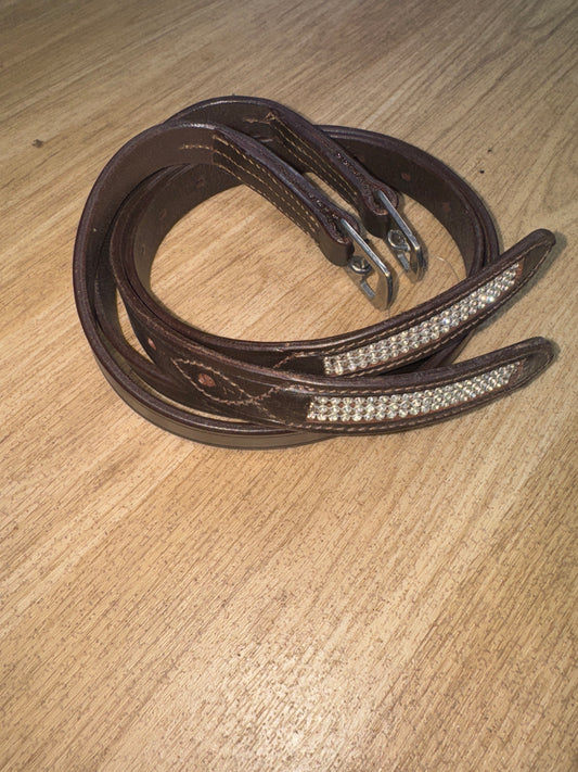 Equicraft Brown Tots 35” Bling Leathers