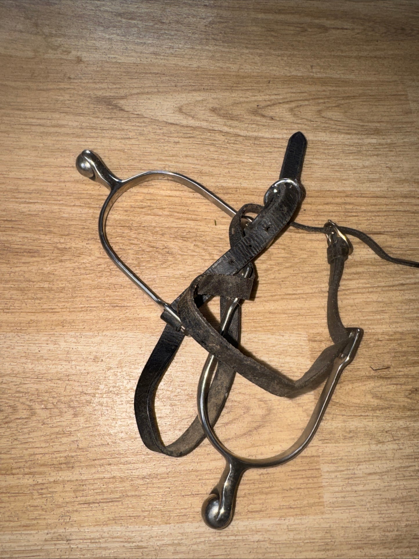Roller Ball Ladies Spurs With Leather Spur Straps | Second Hand Horse Rider #113