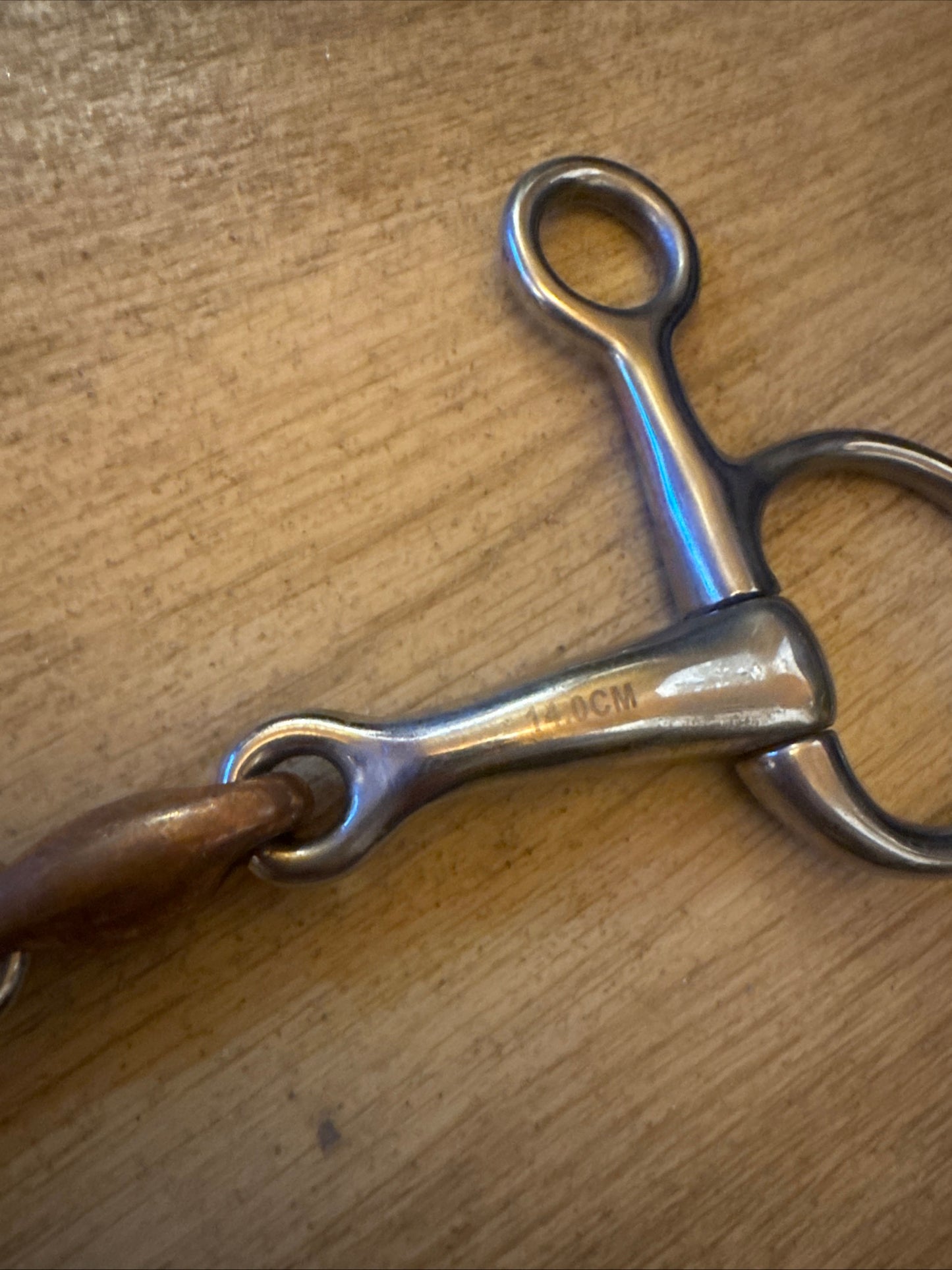 5.5” Hanging Cheek Snaffle - Copper Lozenge