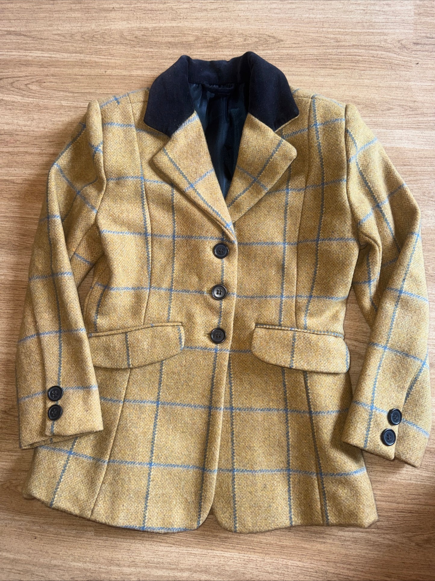 Sherwood Forest Green Tweed Show Jacket | Junior 26” Wool Nylon #13