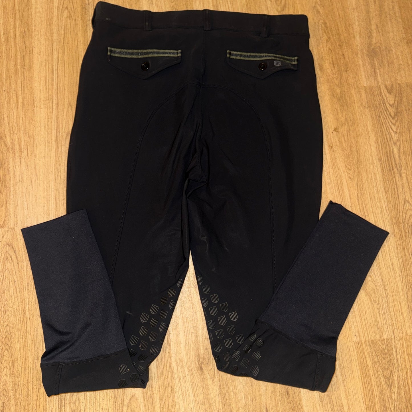Maya Delorez Black Size Medium Breeches - RRP £189
