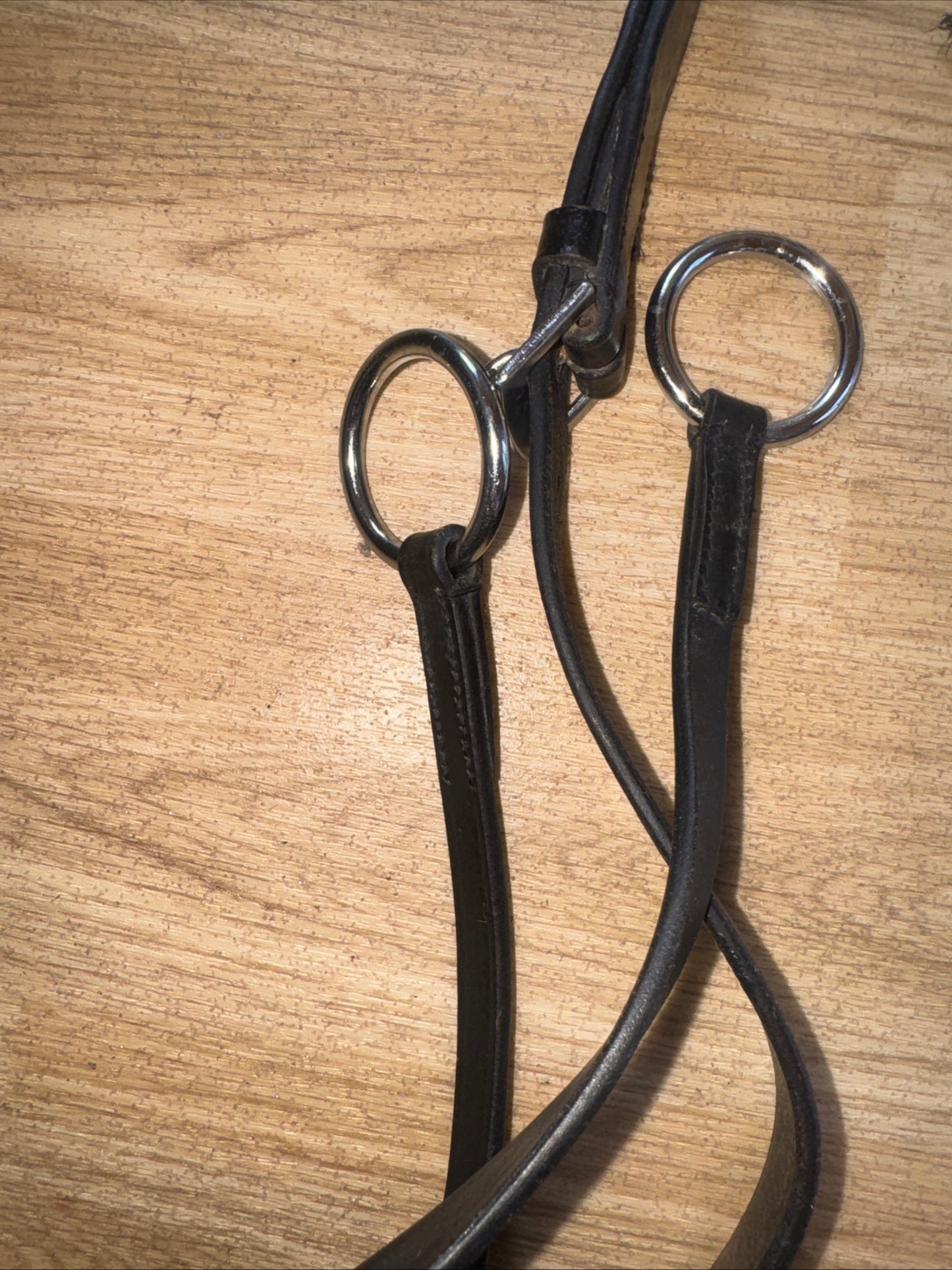 Black Size Full Leather Running Martingale | Second Hand Horse Tack Equine #65