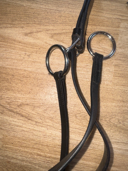 Black Size Full Leather Running Martingale | Second Hand Horse Tack Equine #65