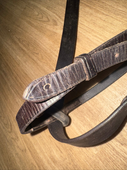 Brown English Leather Running Martingale – Cob Size Butter Soft Horse Tack