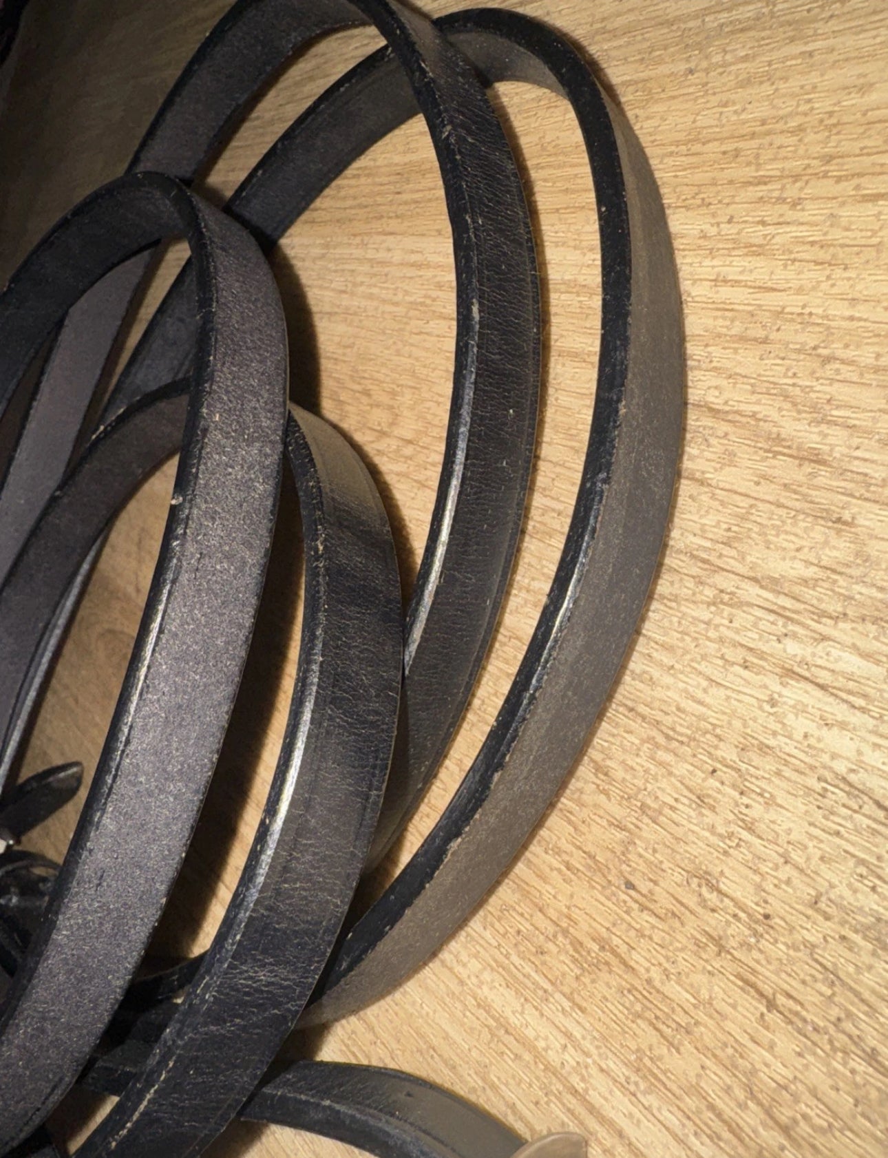 English Black Leather Show 54” Reins - FULL #61