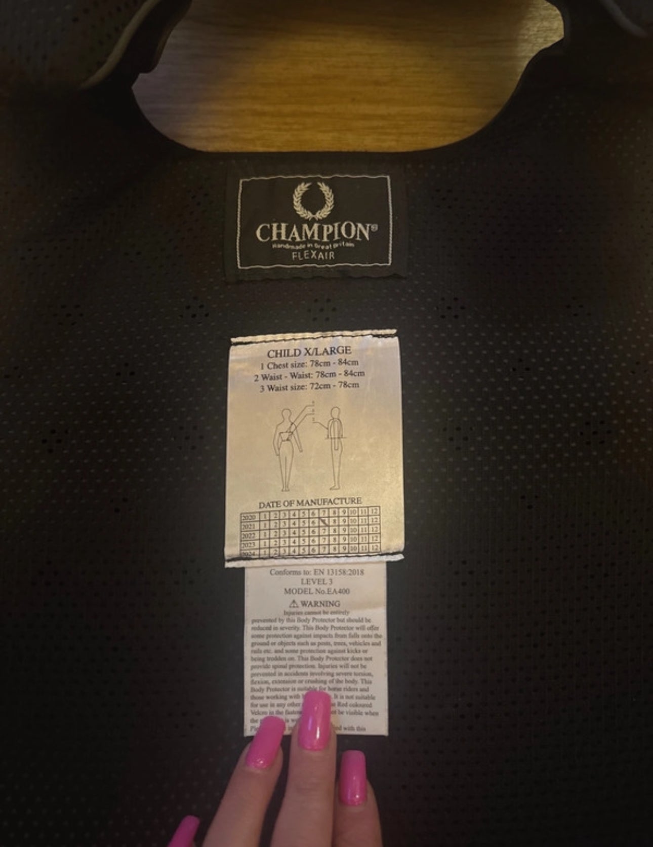 Champion Flex air Childs XL Body Protector 2018