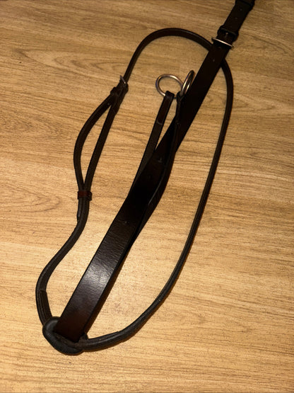 English Leather Cob Brown Running Martingale #38