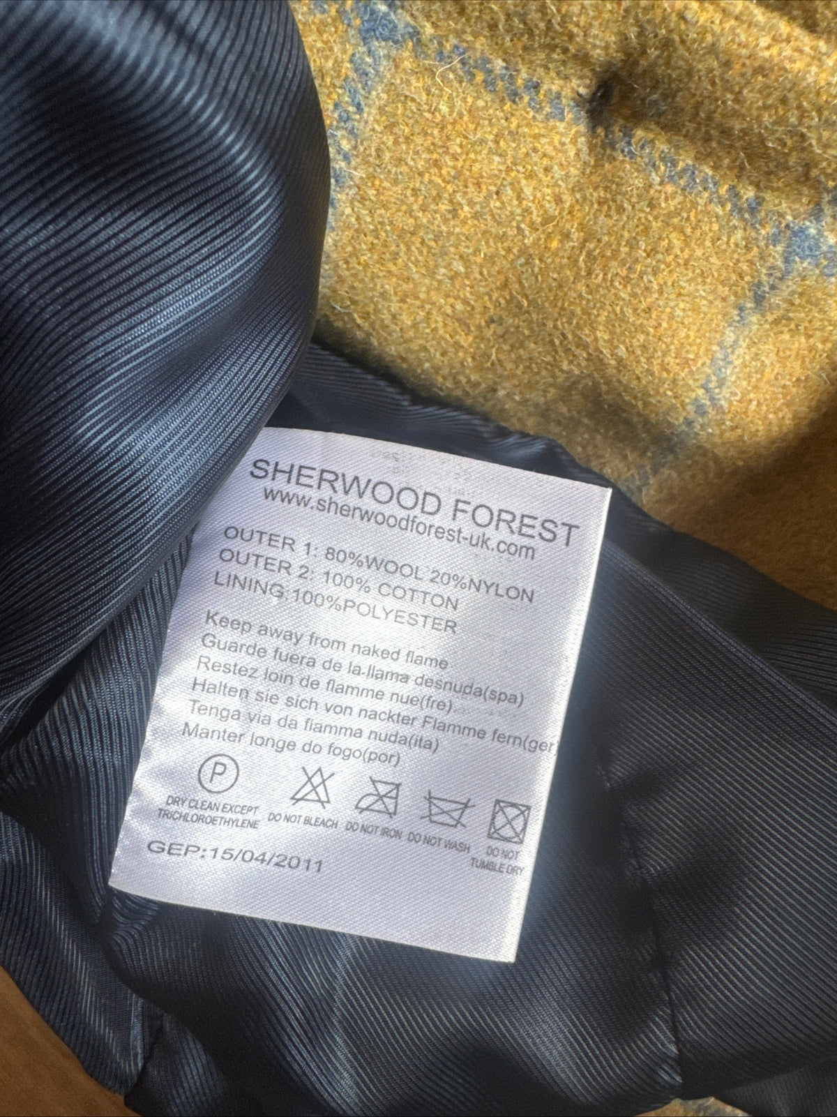 Sherwood Forest Green Tweed Show Jacket | Junior 26” Wool Nylon #13