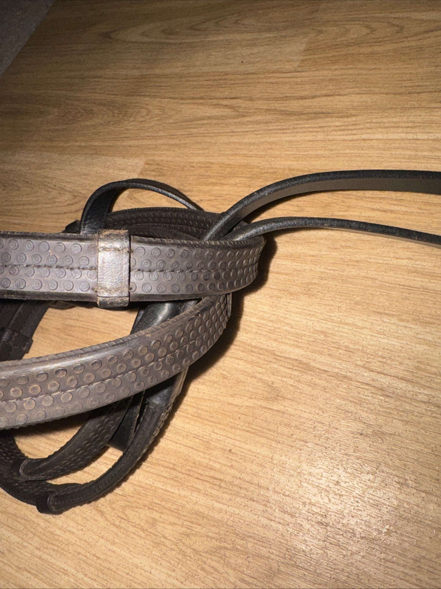 Rubber Grip Leather Loop Reins Full Size #348 | Second Hand Tack