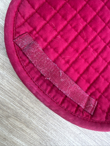 Requisite Red Size Small Pony Numnah Like Saddle Pad | Second Hand Tack Equine