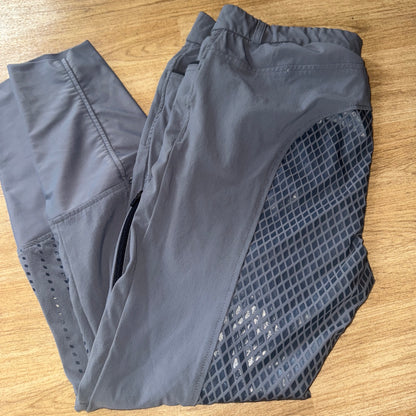 Decathlon Grey Silicone Seat Ladies 12 14 Breeches