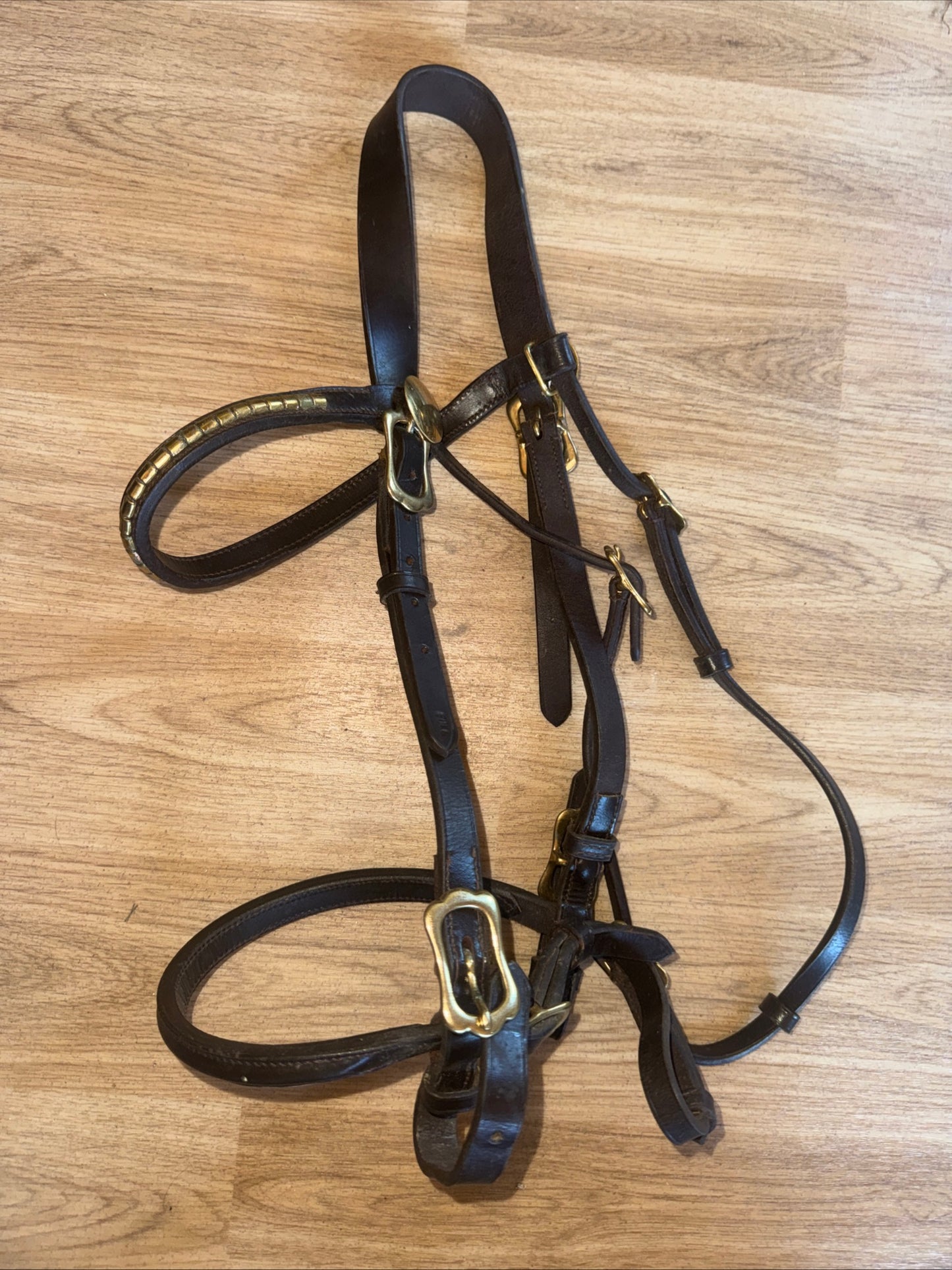 Brown Size Full Clencher Inhand Bridle #85 Second Hand Horse Tack