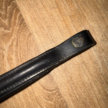 Whitaker Black Raised Leather Browband | Size Pony #213